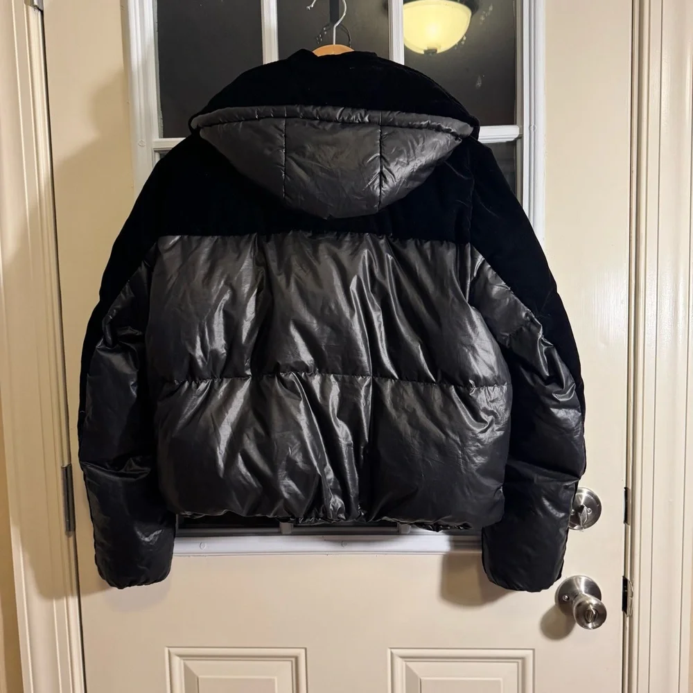 Marc New York black down/velvet puffer - Picture 9 of 13